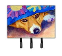 """"Correa o llavero Peek-A-Boo Corgi de Caroline's Treasures 7433TH68 Triple Multicolor""""