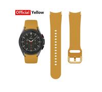 Correa oficial amarilla para Samsung Galaxy Watch 4 Classic (46 mm y 42 mm), silicona Ridge Sport