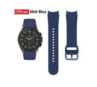 Correa oficial azul medio para Samsung Galaxy Watch 4 Classic de 46 mm y 42 mm, de silicona Ridge Sport.