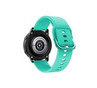 Correa original de silicona para Samsung Galaxy Watch Active 2 (22 mm, menta) de 40 mm y 44 mm.