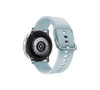 Correa original para Samsung Galaxy Watch Active 2 (40 mm, 44 mm, silicona) Classic 4 46 mm (azul claro)