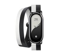 Correa Original para Pulsera Xiaomi Mi Smart Band 8 Double Wrap Strap/ Blanco y Negro