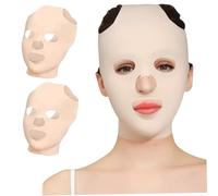 Correa para adelgazamiento facial de 2 piezas, máscara de elevación de la cara transpirable 3D reutilizable, anti -arrugas V Shaper Full Full Face Mask -Slimmming Master