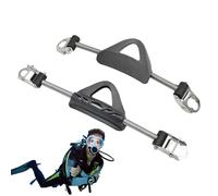 Correa para aletas de buceo,Hebillas para correas de aletas | 1 par de correas de aleta de resorte de acero inoxidable - Correa de aleta de talón con hebilla de liberación rápida para snorkel, submari