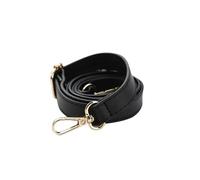 Correa para Bandolera De Cuero De 138Cm De Largo, Asa para Bolso Artesanal, Bolso Cruzado Ajustable, Cinturón De Repuesto con Cierre, Negro, Oro