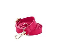 Correa Para Bandolera De Cuero De 138Cm De Largo, Asa Para Bolso Artesanal, Bolso Cruzado Ajustable, Cinturón De Repuesto Con Cierre, Rosa roja, Plata