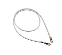 Correa para Bolso 120cm Handcraft Bags Strap Round Band Shoulder Bag Belt Crossbody Leather DIY Replacement(White Gold Buckle)