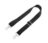 Correa para Bolso 2pc Fashion Black Shoulder Bag Strap Adjustable Replacement Detachable Belt For Women Men Messenger Bags Handle Handbag(Silver Buckle-3.3cm)