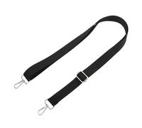 Correa para Bolso 2pc Fashion Black Shoulder Bag Strap Adjustable Replacement Detachable Belt For Women Men Messenger Bags Handle Handbag(Silver Buckle-2.5cm)