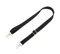 Correa para Bolso 2pc Fashion Black Shoulder Bag Strap Adjustable Replacement Detachable Belt For Women Men Messenger Bags Handle Handbag(Gold Buckle-2.5cm)