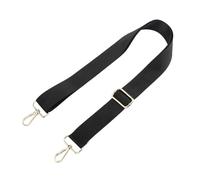 Correa para Bolso 2pc Fashion Black Shoulder Bag Strap Adjustable Replacement Detachable Belt For Women Men Messenger Bags Handle Handbag(Gold Buckle-3.3cm)