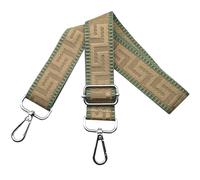 Correa para Bolso Ajustable de Mujer con Mosquetón Plateado 3.8cm Anchura, Correa de Hombro Reemplazo para Bolsos Bandolera y Crossbody, Caqui/Verde