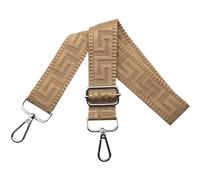 Correa para Bolso Ajustable de Mujer Con Mosquetón Plateado 3.8cm Anchura, Reemplazo para Bolsos Bandolera y Crossbody, Caqui Oscuro