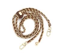 Correa para Bolso Cadena de Bolso de Cuero PU de Metal a la Moda, Cadena de Bolas Doradas pequeñas, Longitud Ajustable, reemplazo, cinturón de Hombro, Accesorios for Bolso Asas de Bolsos(Bruin)