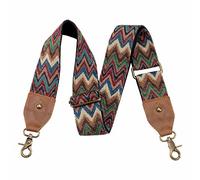 Correa para Bolso, Correa de Hombro Ancha de Piel de Vaca de 2 Pulgadas, reemplazo Ajustable, Bordado Retro Jacquard multipatrón Cruzado Correas para Bolso, Bolsas Cruzadas, Bolsas de Hombro
