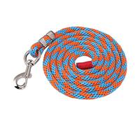 Correa para Caballo de Nailon Grueso y Resistente a tirones, Correa Duradera para Ganado y Mascotas, Ideal para adiestramiento y Paseos, de 6,6 pies de Longitud con Gancho de (Azul Naranja)