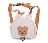 Correa para caminar para bebé, bonita mochila con forma de arnés antipérdida para niños y niñas, arnés de viaje para padres y madres, oso, One Size