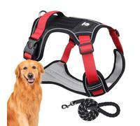 Correa para Caminar para Mascotas, arnés Ajustable para Perro, arnés Corporal canino Suave sin tirones, arnés Flexible para el Pecho para Perro con asa, arnés de tracción para Perros para Actividades