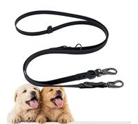 Correa para caminar para perros, correa para atar la cuerda de tracción de PVC impermeable | entrenamiento y marcha resistente con 2 hebillas de metal, correa resistente para