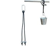 Correa para cubo de caballo | Herramienta resistente e instalación sencilla,Soporte Galvanizado Para Bebedero De Equino,Uso En , Red De Heno, Arreos, Granero, Establo, Remolque Y Pastos