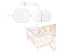Correa para Cuna de Bebé,6M Correa para Camas Auxiliares,Fijación de Cuna Auxiliar,Universal para Camas Somier Blanco Accesorios,Protector Cuna Fijación de Auxiliar Accesorios de Cama