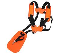 Correa para Doble Hombro de Recortadora, Nailon, Ajustable, Naranja | Arnés para desbrozadora para herramientas de jardín, compatible con STIHL Honda , reduce la fatiga, hombres y mujeres