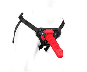 Correa para el asiento fijo con cinturón de 14,0 cm, 17,0 cm o 21,0 cm, incluye sistema SNAP-LOCK para un manejo fácil, incluye consolador de silicona premium