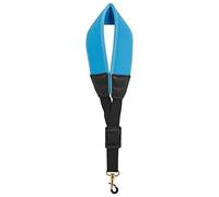Correa para el cuello de nailon para saxofón con hebilla gruesa acolchada y ajustable, gancho negro para saxo soprano alto barítono