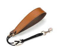 Correa para el cuello de piel de saxofón con gancho de hebilla de metal ajustable acolchado grueso para saxofón soprano tenor barítono alto, saxofón soprano, correa para el cuello para alto