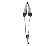 Correa para el Cuello de Saxofón Bordado para Saxofón Alto Tenor, Accesorios Ajustables para Instrumentos con Gancho de Metal (TS-05 Hierba de cinco hojas)