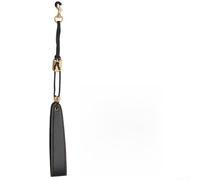 Correa para el cuello de saxofón de cuero suave para soprano, alto, tenor, saxo barítono, clarinete bajo, oboe; piel sintética ajustable con gancho de metal para práctica y (negro)
