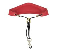 Correa Para El Cuello Para Saxofón, Correa De Hombro De Cuero Acolchada Suave, Arnés, Accesorios De Instrumentos, Ajustable, Cómodo (Color : Red)