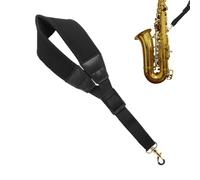 Correa para el cuello para saxofón tenor, correa ajustable para saxofón barítono, soporte acolchado para clarinete de cuerno inglés, para instrumentos de música, conciertos, escenarios