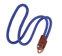 Correa para el Hombro de la Cámara, Diseño Cilíndrico único, Correa para el Hombro del Cuello de la Cámara, Junta de Cuero de Vaca Liviana, Suave y Cómoda para Acampar Al Aire Libre (Azul)