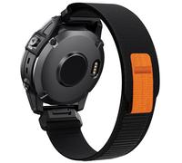 Correa para Garmin Fenix 6/7/6 Pro/7 Pro, Quickfit 22mm Correa para Garmin Fenix 8/8 Pro 47mm/5/5 Plus, Forerunner 935/945/965, Nylon para Instinct/2, Approach S62, Epix(Gen 2)(Negro)