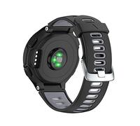 Correa para Garmin Forerunner 735XT/ Forerunner 235/220/230/620/630, Banda de Reemplazo de silicona, Correa de Reloj Compatible con Garmin Forerunner 735XT, Colores múltiples (Negro+Gris)