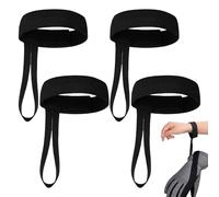 Correa para guantes de snowboard - 4 soportes elásticos de nailon para guantes | Accesorios ligeros de montañismo y esquí, clips colgantes para deportes de invierno al aire libre o organizador de