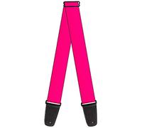 Correa para guitarra con hebilla, estampado rosa neón, 5 cm de ancho, 74 cm de longitud