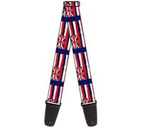 Correa para guitarra con hebilla, Hawaii Flags Weathered Blue/Red/White