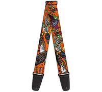 Correa para guitarra con hebilla, Truth & Justice Orange