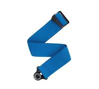 D'Addario Auto Lock Guitar Strap - Acoustic & Electric Guitar Accessories - Easy to Use Auto Locking Guitar Straps - Uses Existing Guitar Strap Buttons - Polypro - Blue