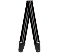 Correa para guitarra Raya Negro Gris 2 Pulgadas de Ancho