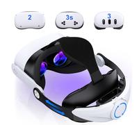 Correa para la cabeza de realidad virtual compatible con Quest 3S/Quest 3/Quest 2, correa ajustable cómoda para la cabeza Elite, correa ligera para auriculares de realidad virtual, soporte mejorado y