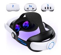 Correa para la cabeza para Meta Quest 3S/Quest 3/Quest 2, correa de cabeza ajustable cómoda para correa Elite, correa ligera para auriculares de realidad virtual, soporte mejorado, comodidad y
