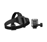 Correa para la cabeza TELESIN con hebillas ajustables y soporte para gorra, compatible con GoPro 12/11/10/9/8/7 - Diadema para cámara 2 en 1