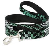 Correa para Mascota con Hebilla Baja, Color Verde - 4 pies de Largo - 3,8 cm de Ancho