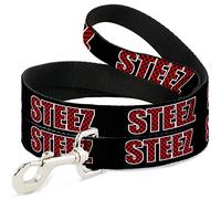 Correa para Mascota Steezz, Color Negro/Rojo/Negro, 15,2 x 12,7 cm