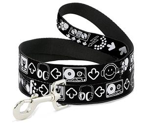 Correa para Mascotas con Hebilla, 10,16 x 0,63 cm, música con Cara Feliz.