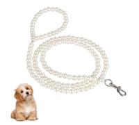 Correa para mascotas, correa de perro de perlas con ganchos giratorios de 360° para perros pequeños, gatos, entrenamiento, correr, caminar