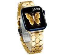 Correa para Mujer con Diseño de Laurel compatible con Apple Watch 38mm 40mm 41mm 42mm 44mm 45mm 46mm 49mm, Pulsera Elegante de Metal para iWatch Ultra 1 2 3 SE Serie 11 10 9 8 7 6 5 4